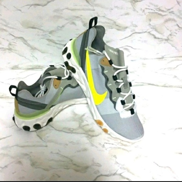 🔥 NIKE React Element 55 Spruce Volt mens SIZE 11 - Picture 8 of 16